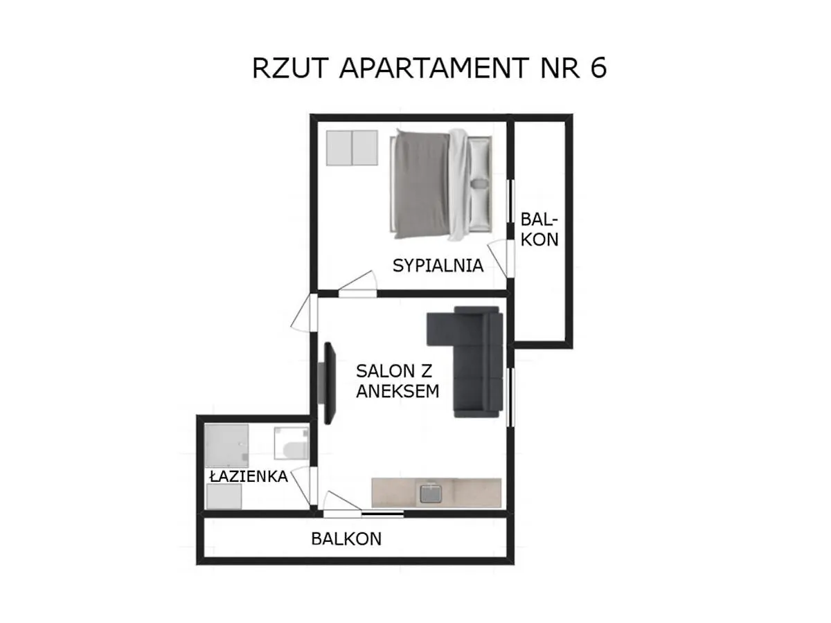 Apartament nr 6 U Miśka - obok dworca Zakopane